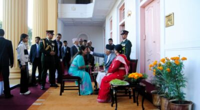 राष्ट्रपति पौडेलद्वारा शीतलनिवासमा सर्वसाधारणलाई टीका