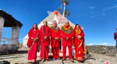 राष्ट्रपति पौडेलद्वारा प्रसिद्ध धार्मिकस्थल बडीमालिकाको दर्शन