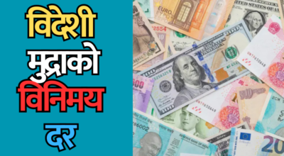 विदेशी मुद्राको विनिमय दर