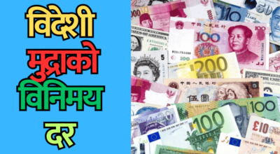 विदेशी मुद्राको विनिमय दर