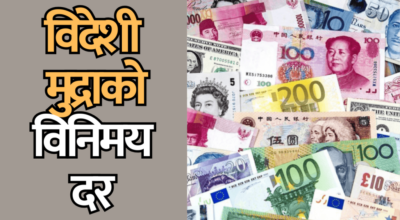 विदेशी मुद्राको विनिमय दर