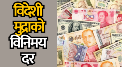 विदेशी मुद्राको विनिमय दर