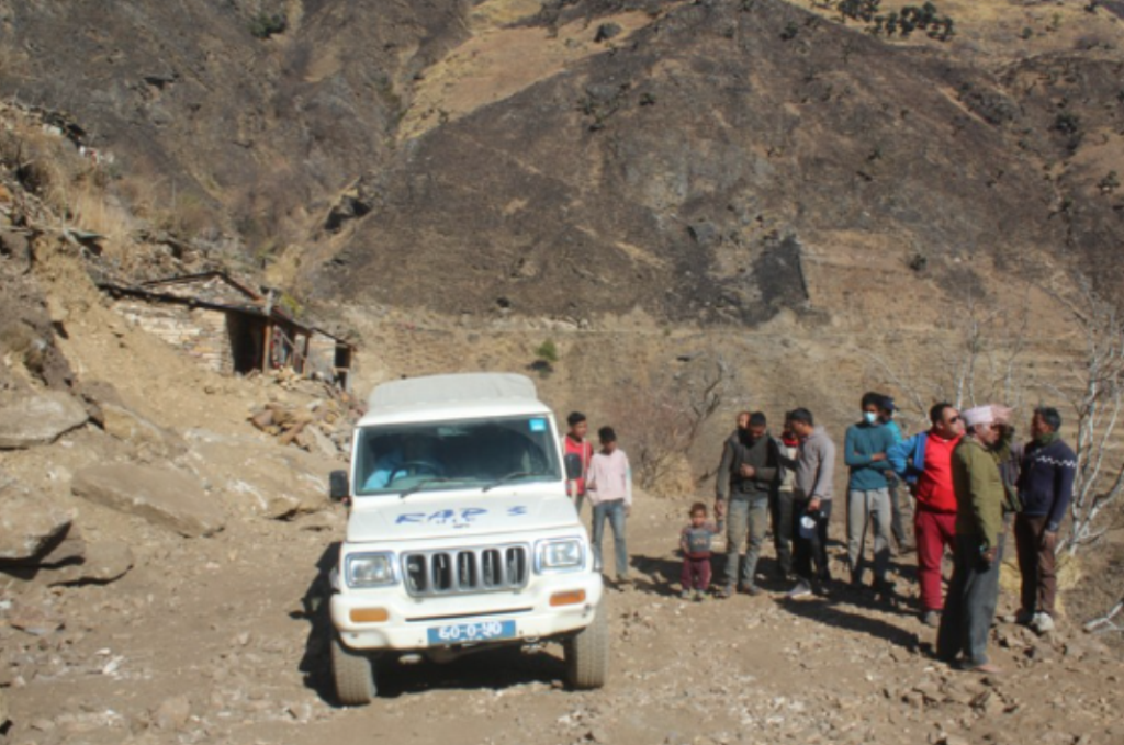 मुगुको लिब्रू गाउँमा पहिलो पटक पुग्यो गाडी