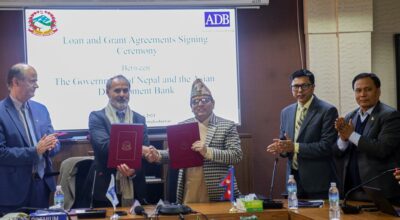 एडिबीद्वारा एक खर्ब पाँच अर्ब एकसट्ठी करोड सहयोग