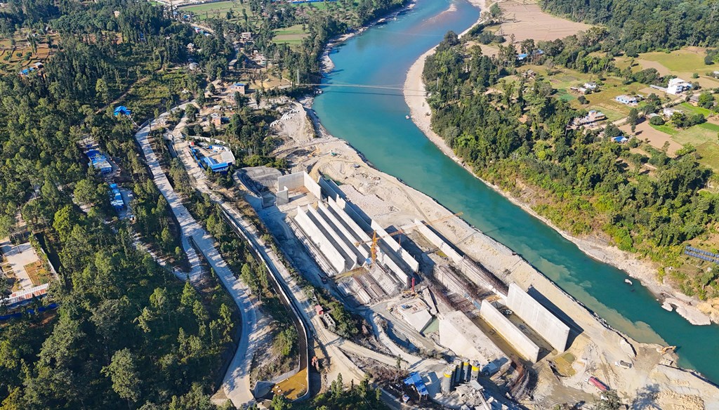 भेरी–बबई डाइभर्सन आयोजनाको ड्याम निर्माणस्थल