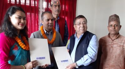 नेपाल बैंक र विन्ध्यवासिनी धार्मिक क्षेत्र विकास समिति बीच सम्झौता