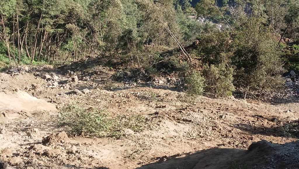 तिङ्लामा पहिरो