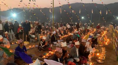 माङसेबुङमा धार्मिक पर्यटकको घुँइचो