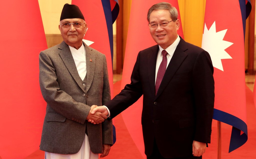 केपी शर्मा ओली र ली छ्याङ