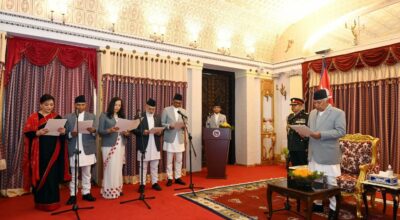 राष्ट्रपति पौडेलसमक्ष नवनियुक्त पाँच राजदूतले लिए शपथ