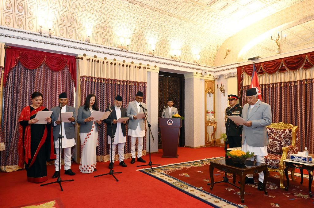 राष्ट्रपति पौडेलसमक्ष नवनियुक्त पाँच राजदूतले लिए शपथ