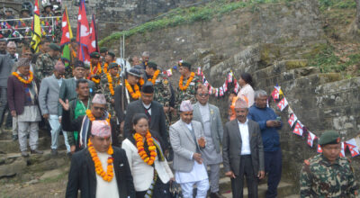 गोरखाबाट एकीकरण पदयात्रामा निस्कियो नेपाली सेनाको टोली