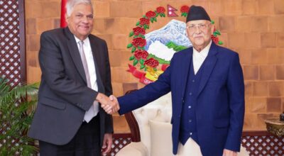 केपी शर्मा ओली र रनिल विक्रमासिङ्घे