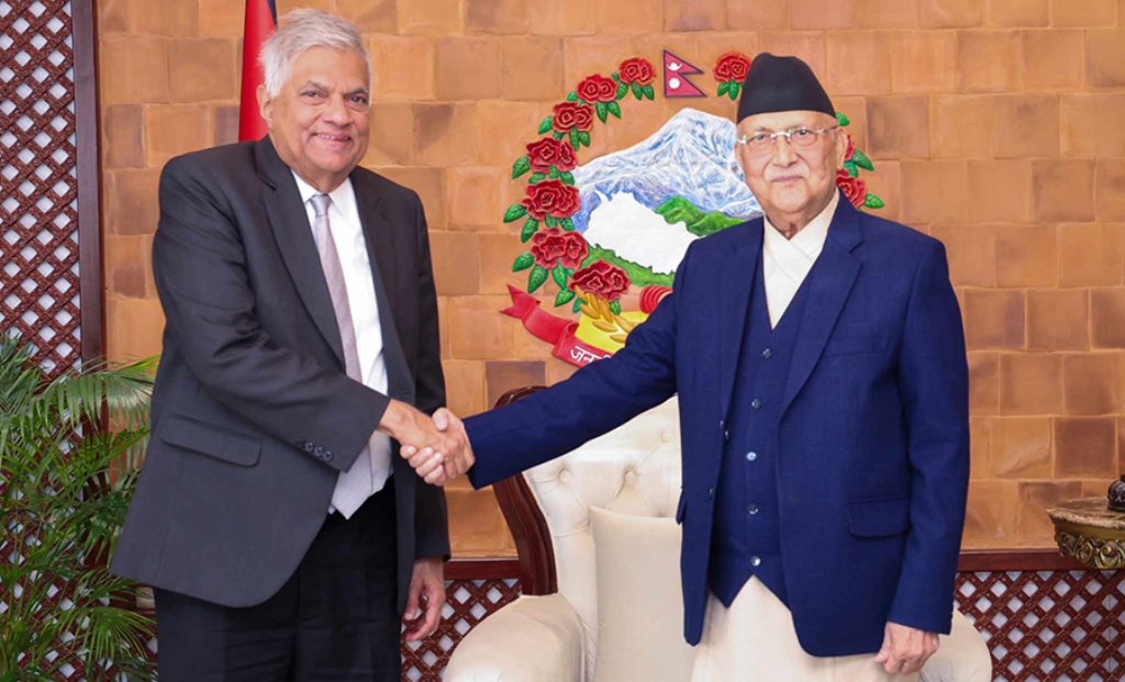 केपी शर्मा ओली र रनिल विक्रमासिङ्घे