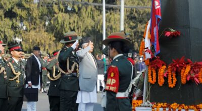 सालिकमा माल्यार्पण