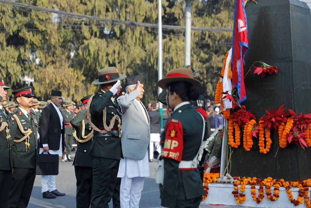 सालिकमा माल्यार्पण