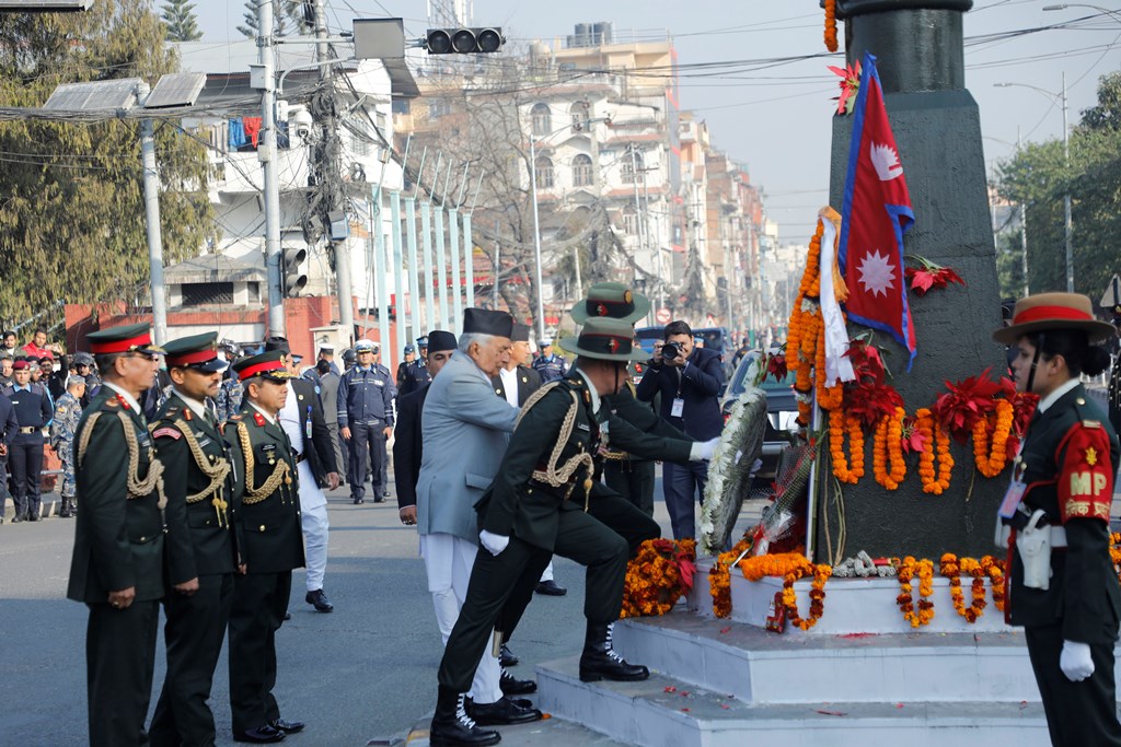 सालिकमा माल्यार्पण