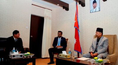 उपराष्ट्रपति यादवसँग म्यानमारका राजदूतको भेटवार्ता