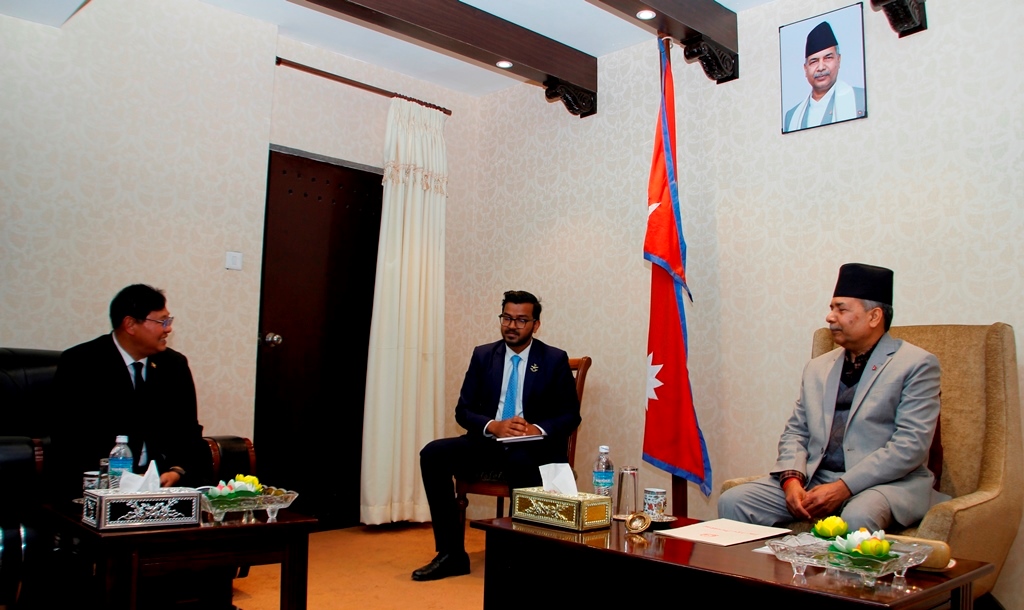 उपराष्ट्रपति यादवसँग म्यानमारका राजदूतको भेटवार्ता