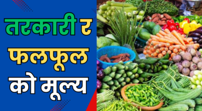 तरकारी र फलफूलको मूल्य