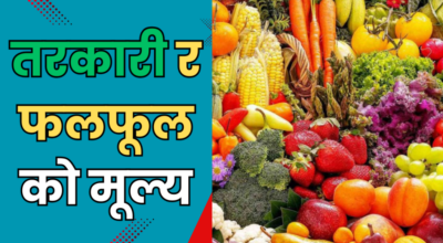 तरकारी र फलफूलको मूल्य