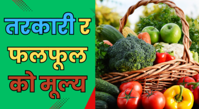 तरकारी र फलफूलको मूल्य
