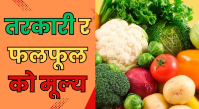 तरकारी र फलफूलको मूल्य