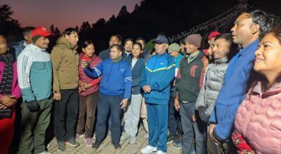 प्रचण्डद्वारा पाण्डवेश्वर मन्दिरको अवलोकन