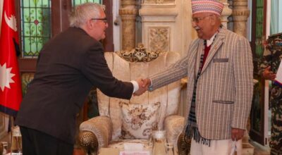 प्रधानमन्त्री ओलीसँग इजरायलका राजदूतको शिष्टाचार भेट