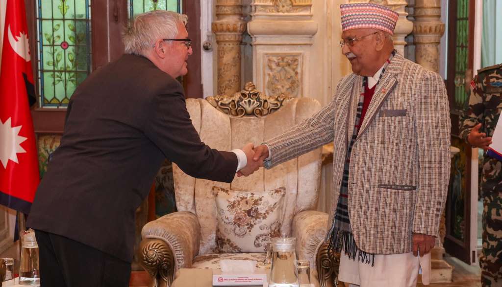 प्रधानमन्त्री ओलीसँग इजरायलका राजदूतको शिष्टाचार भेट