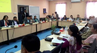 पूर्वाधार विकास समितिको बैठक