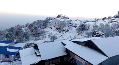 पाथीभरा क्षेत्रमा यस वर्षकै बाग्लो हिमपात