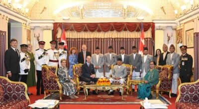 राष्ट्रपति पौडेलसँग बेलायती अधिराजकुमारको भेटवार्ता