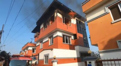 ललितपुरको सुनाकोटीस्थित सिभिल होम्समा आगलागी