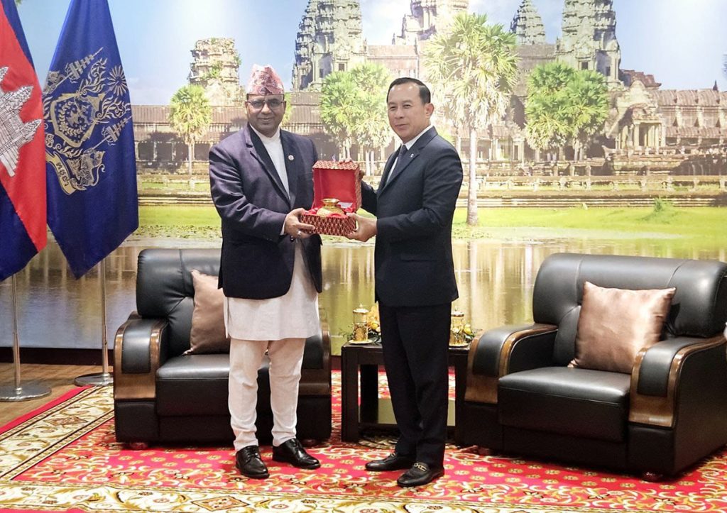 नेपाल र कम्बोडियाबीच सिधा हवाई सेवा सञ्चालनबारे छलफल