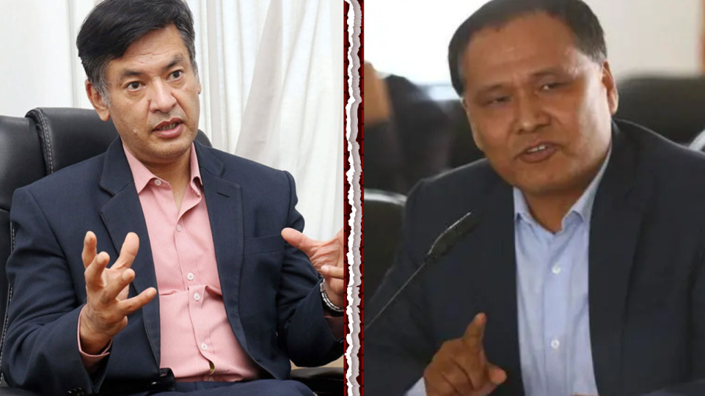 कुलमान घिसिङ र हितेन्द्रदेव शाक्य