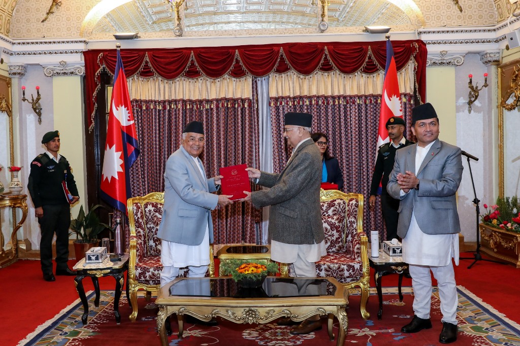 रामचन्द्र पौडेल र केपी शर्मा ओली