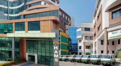 यती एयरलाइन्स र ह्याम्स अस्पताल