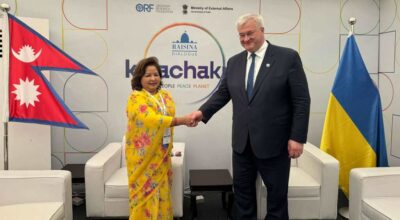 परराष्ट्रमन्त्रीद्वारा युक्रेनका विदेशमन्त्रीसँग वार्ता