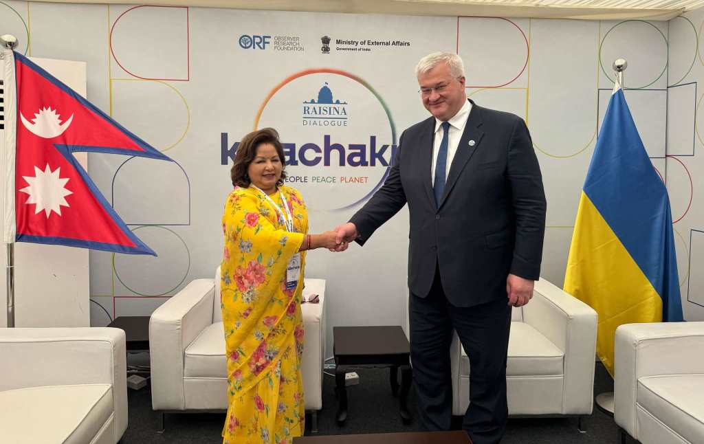 परराष्ट्रमन्त्रीद्वारा युक्रेनका विदेशमन्त्रीसँग वार्ता