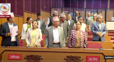 कुलमानलाई हटाएको विरोधमा विपक्षी दलद्वारा राष्ट्रियसभा बैठक पनि अवरोध