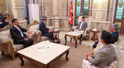 प्रधानमन्त्रीसँग युएईका उपप्रधानमन्त्रीको शिष्टाचार भेटवार्ता