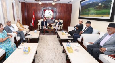 सत्तारुढ दलका शीर्ष नेताहरूवीच बालुवाटारमा छलफल