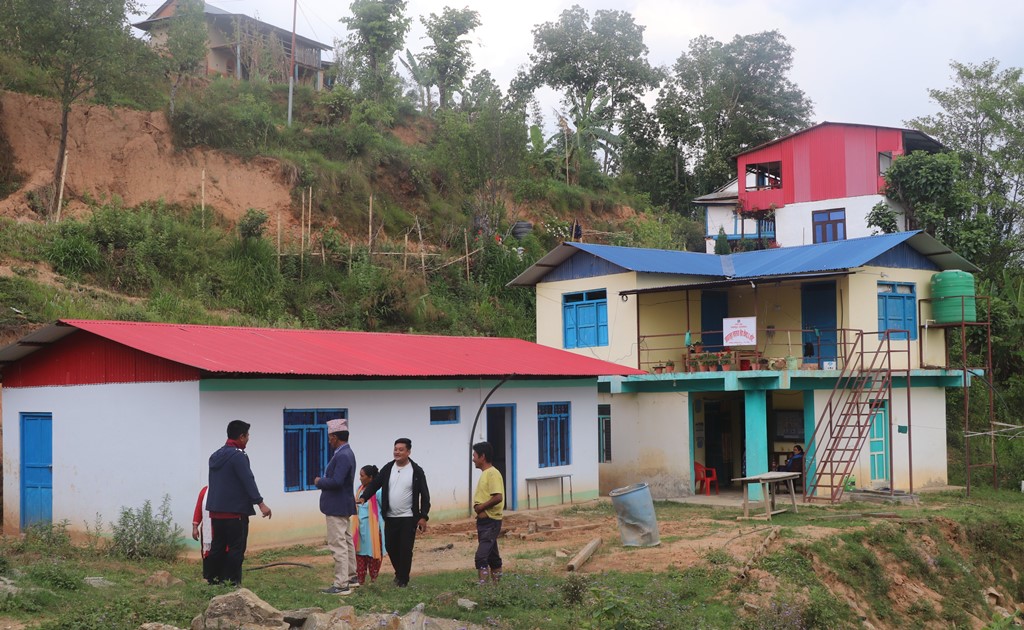 भोजपुरको कोटमा प्रसूति भवन निर्माण