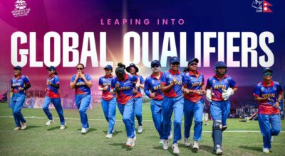 नेपाल पहिलो पटक विश्वकप महिला टी–२० को ग्लोबल छनोटमा