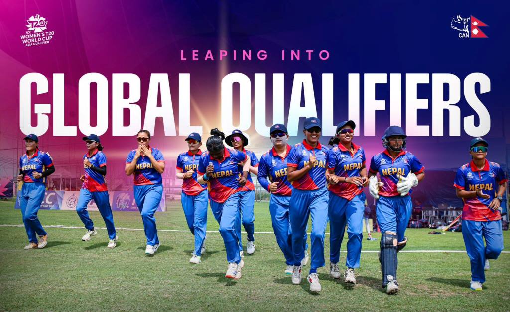 नेपाल पहिलो पटक विश्वकप महिला टी–२० को ग्लोबल छनोटमा