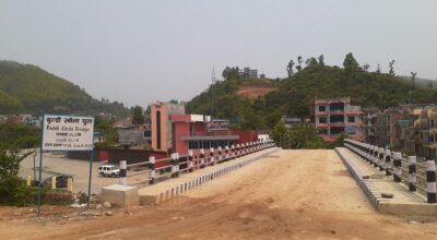 तनहुँको बुल्दीखोलामा पुल निर्माण