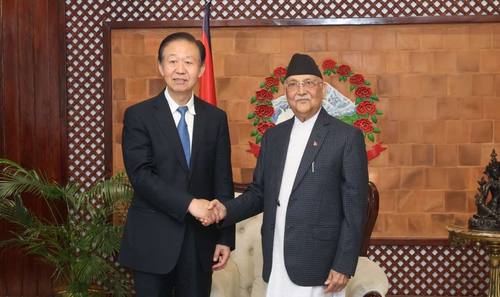 केपी शर्मा ओली र सिआओ ची