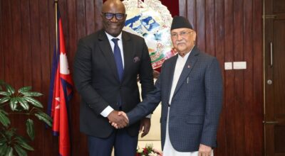 प्रधानमन्त्रीसँग ‘लस एण्ड ड्यामेज फण्ड’ का कार्यकारी निर्देशकको भेट