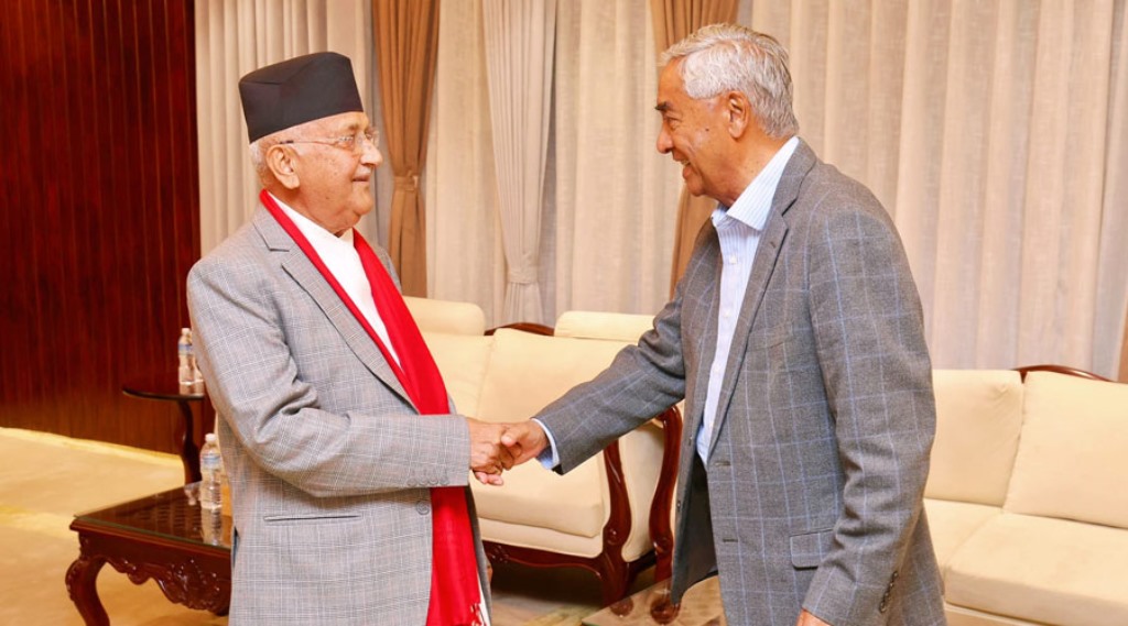 ओली–देउवा भेट